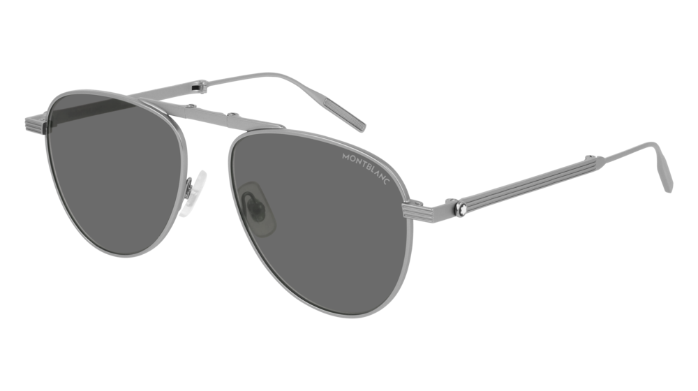 Montblanc Sunglass Man Ruthenium Ruthenium Grey