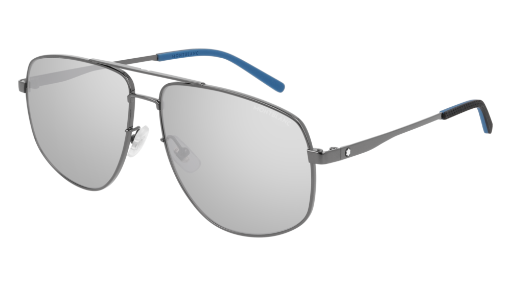 Montblanc Sunglass Man Ruthenium Ruthenium Grey