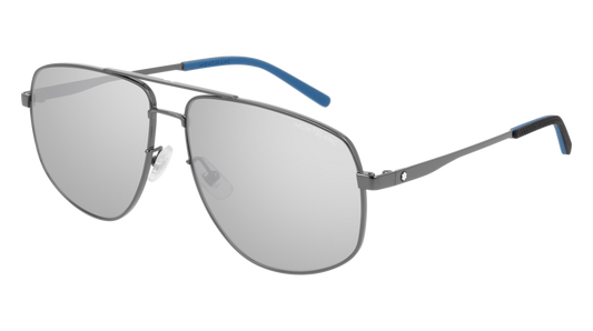 Montblanc Sunglass Man Ruthenium Ruthenium Grey