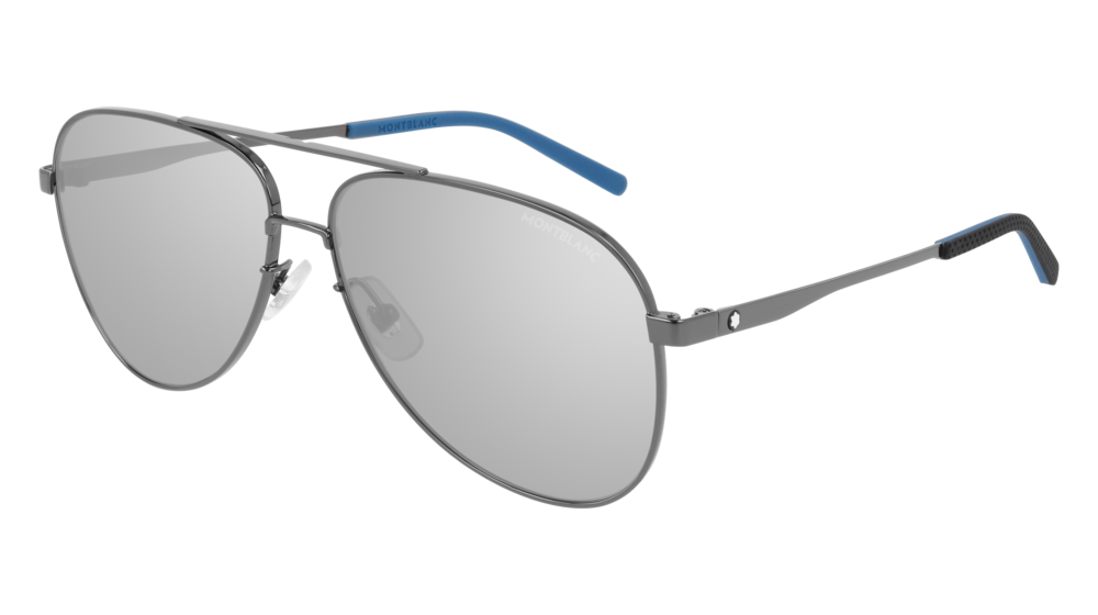 Montblanc Sunglass Man Ruthenium Ruthenium Grey