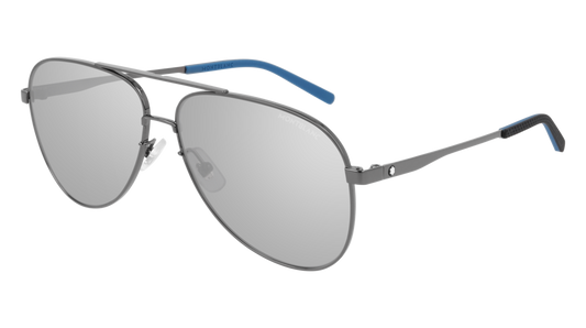 Montblanc Sunglass Man Ruthenium Ruthenium Grey