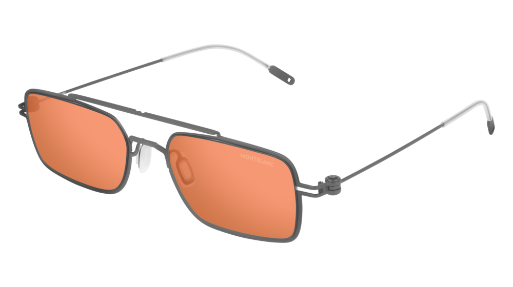 Montblanc Sunglass Man Ruthenium Ruthenium Orange