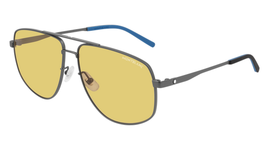 Montblanc Sunglass Man Ruthenium Ruthenium Yellow