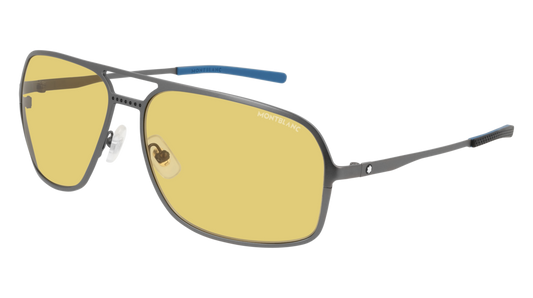 Montblanc Sunglass Man Ruthenium Ruthenium Yellow