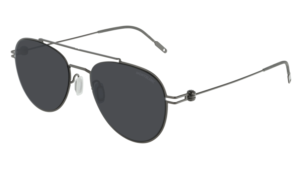 Montblanc Sunglass Unisex Ruthenium Ruthenium Grey