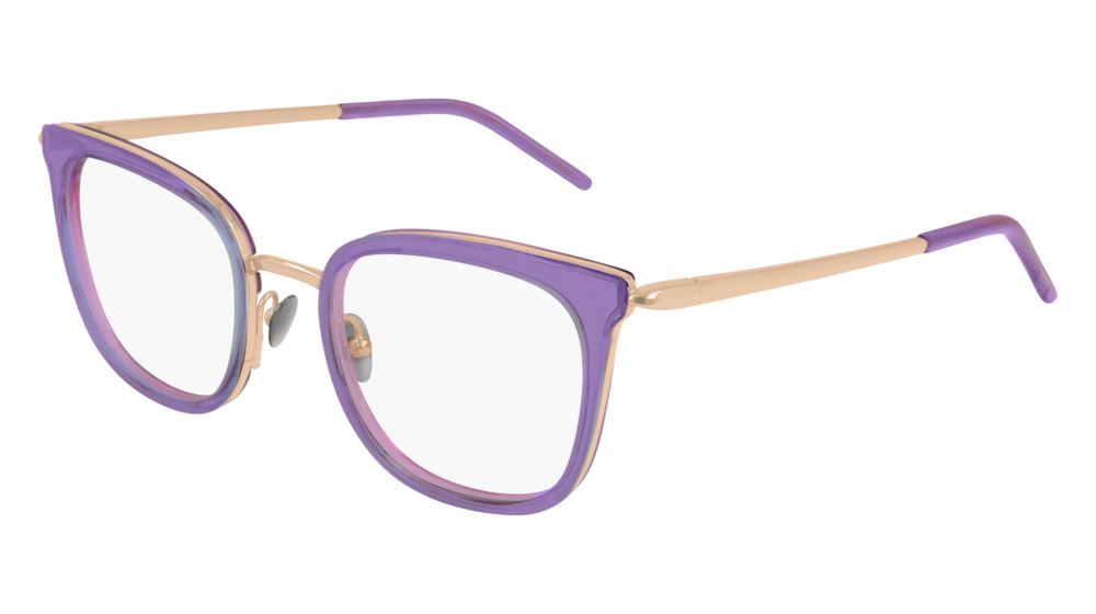 Pomellato Optical Frame Woman Violet Gold Transparent