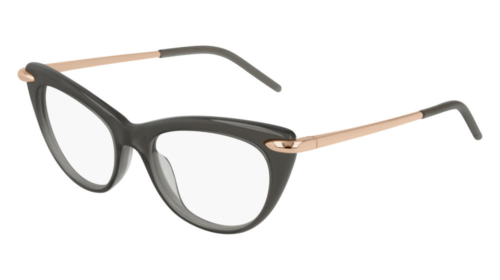 Pomellato Optical Frame Woman Grey Gold Transparent