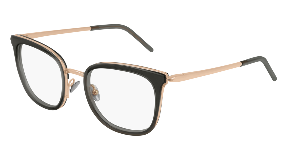 Pomellato Optical Frame Woman Grey Gold Transparent