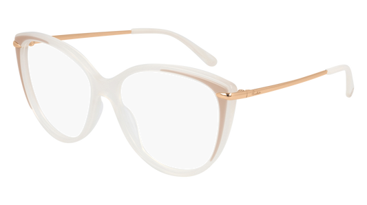 Pomellato Optical Frame Woman Ivory Gold Transparent