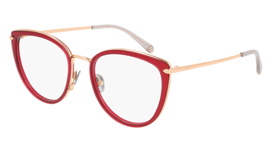 Pomellato Optical Frame Woman Red Gold Transparent