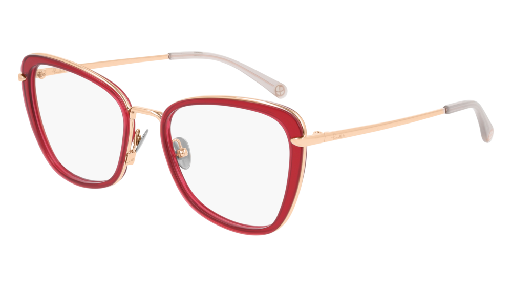 Pomellato Optical Frame Woman Red Gold Transparent