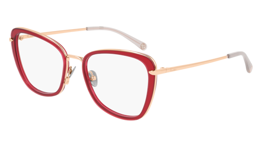 Pomellato Optical Frame Woman Red Gold Transparent