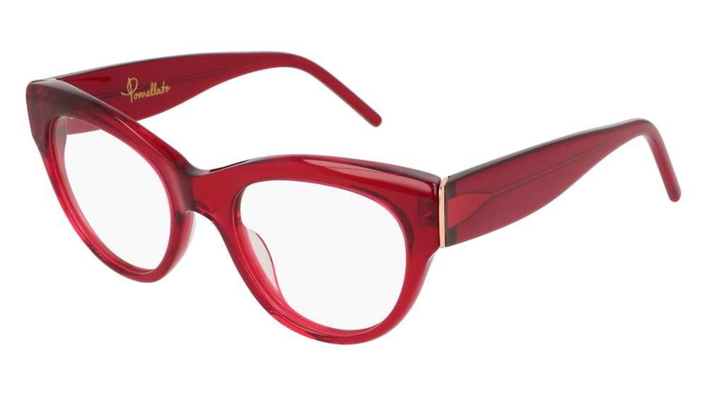 Pomellato Optical Frame Woman Red Red Transparent