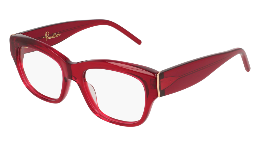 Pomellato Optical Frame Woman Red Red Transparent