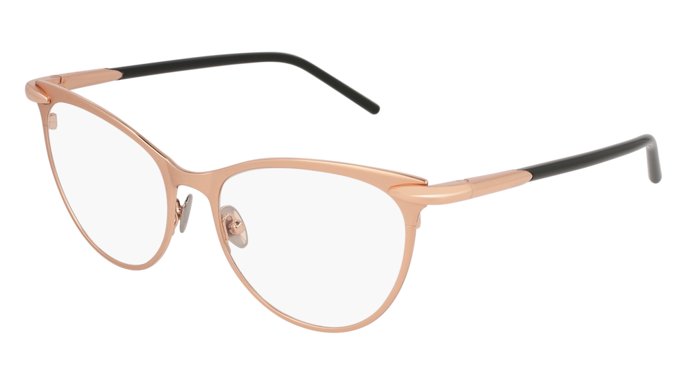 Pomellato Optical Frame Woman Gold Black Transparent