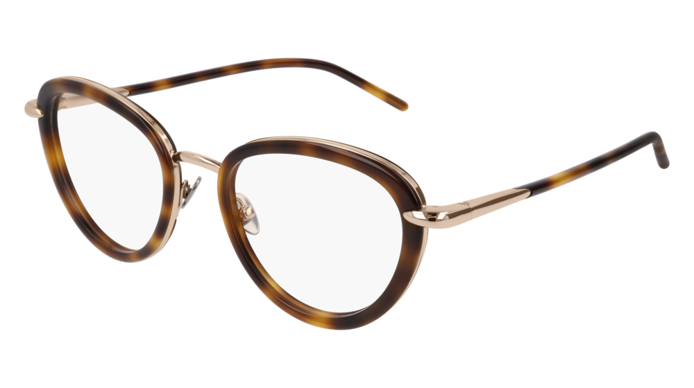 Pomellato Optical Frame Woman Gold Havana Transparent