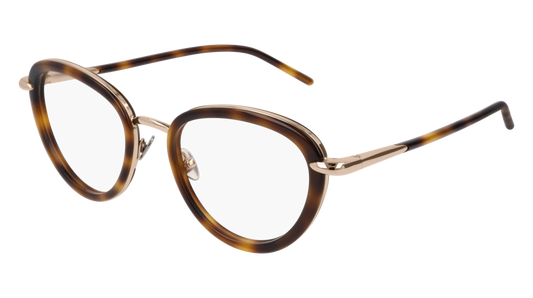 Pomellato Optical Frame Woman Gold Havana Transparent