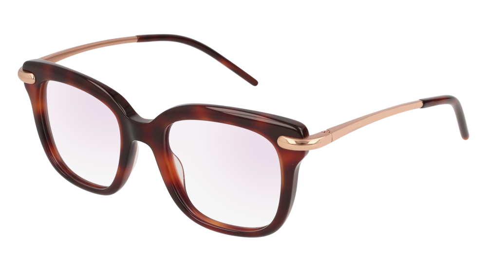 Pomellato Optical Frame Woman Havana Gold Transparent