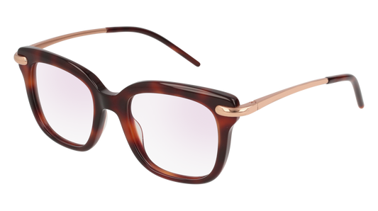 Pomellato Optical Frame Woman Havana Gold Transparent