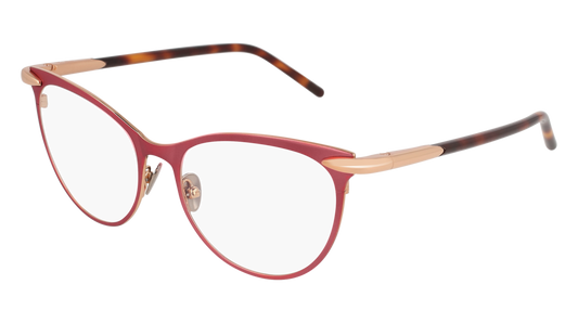 Pomellato Optical Frame Woman Red Havana Transparent