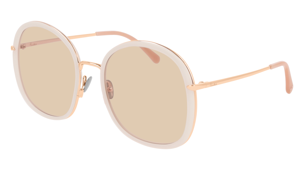 Pomellato Sunglass Woman Ivory Gold Brown