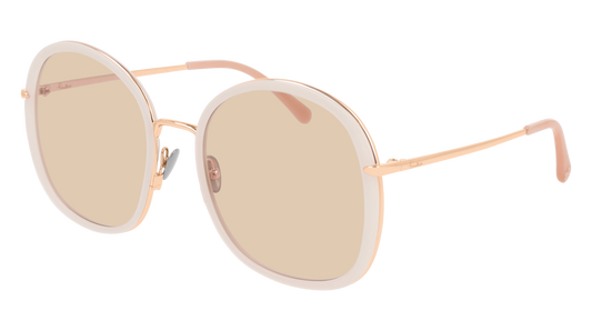 Pomellato Sunglass Woman Ivory Gold Brown