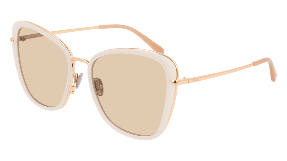 Pomellato Sunglass Woman Ivory Gold Brown