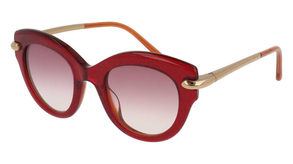 Pomellato Sunglass Woman Red Gold Red