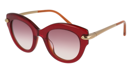 Pomellato Sunglass Woman Red Gold Red