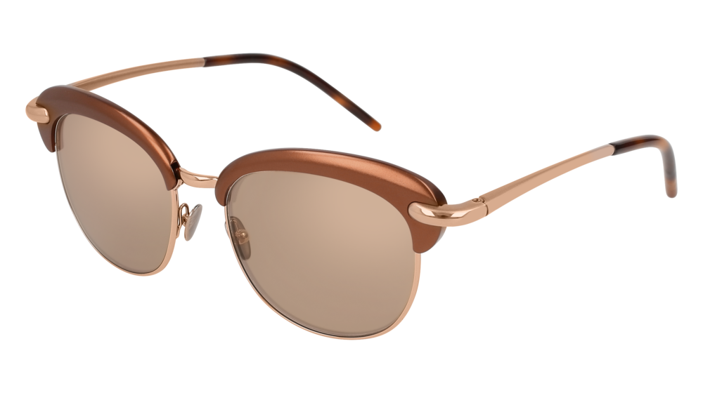 Pomellato Sunglass Woman Brown Gold Brown