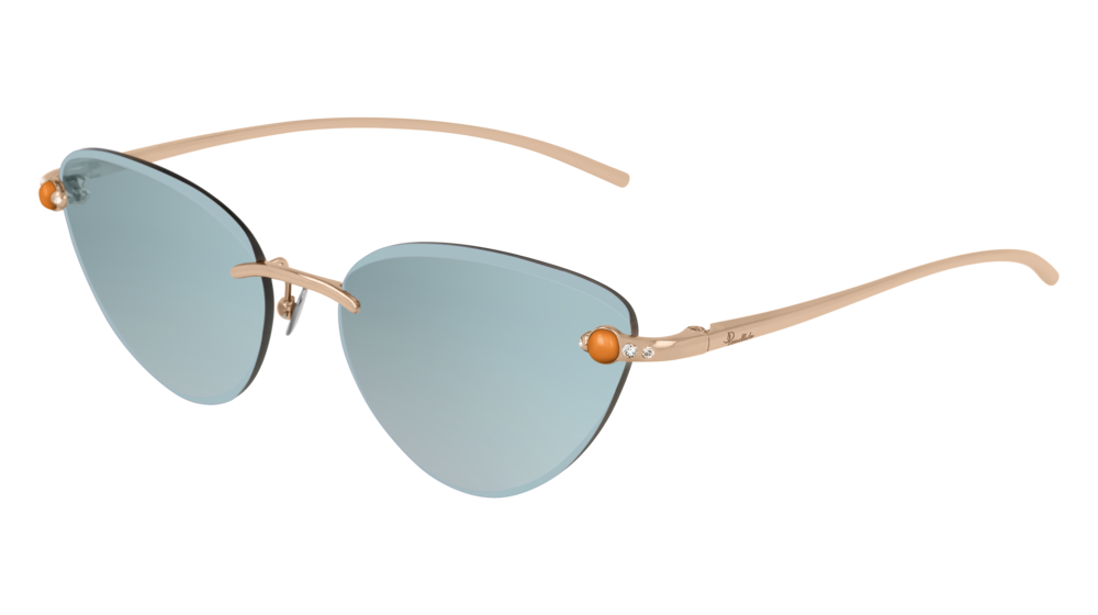 Pomellato Sunglass Woman Gold Gold Blue