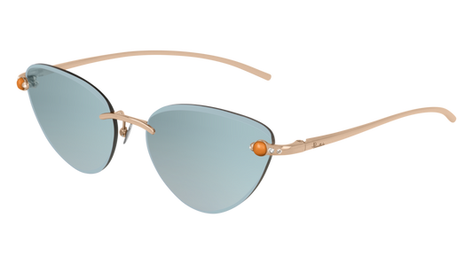 Pomellato Sunglass Woman Gold Gold Blue