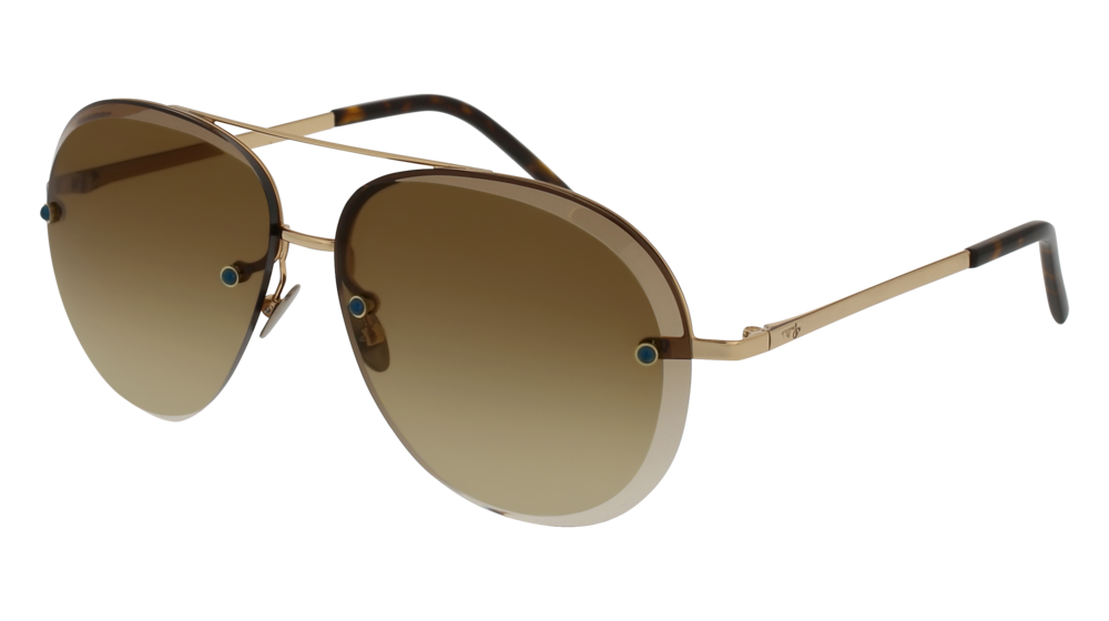 Pomellato Sunglass Woman Gold Gold Brown