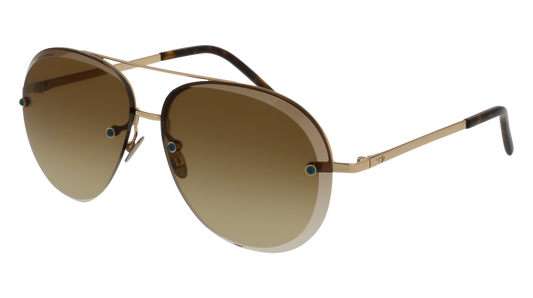 Pomellato Sunglass Woman Gold Gold Brown