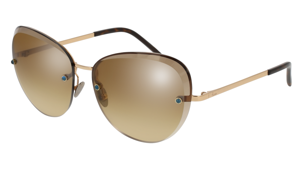 Pomellato Sunglass Woman Gold Gold Brown