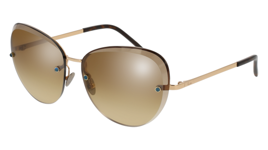 Pomellato Sunglass Woman Gold Gold Brown