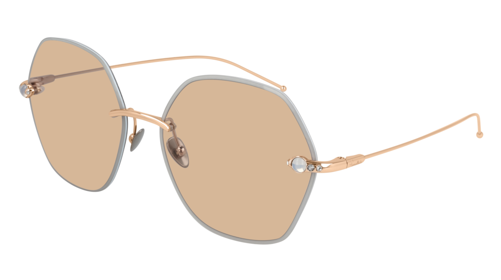 Pomellato Sunglass Woman Gold Gold Brown