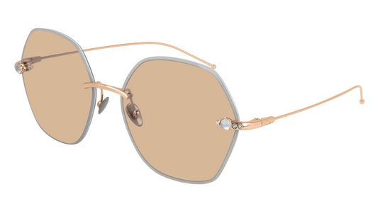 Pomellato Sunglass Woman Gold Gold Brown