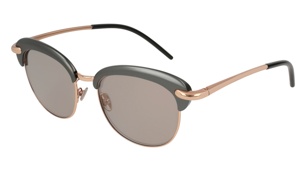 Pomellato Sunglass Woman Ruthenium Gold Brown