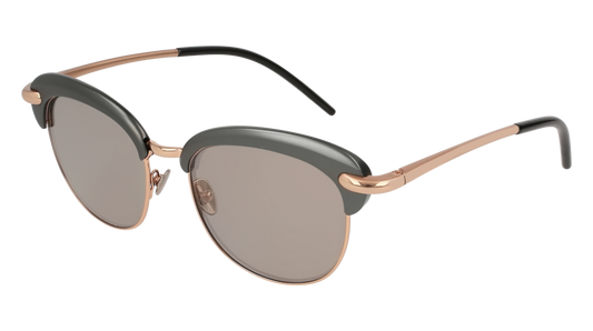 Pomellato Sunglass Woman Ruthenium Gold Brown