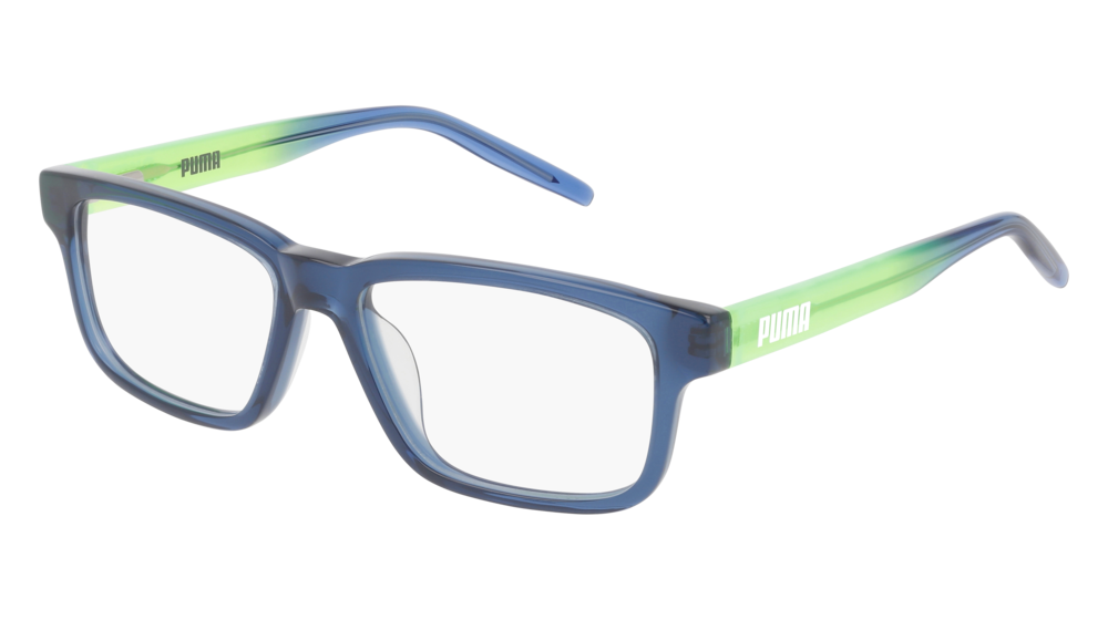 Puma Optical Frame Kid Blue Green Transparent