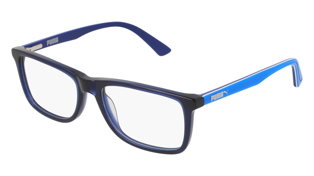 Puma Optical Frame Kid Blue Light Blue Transparent