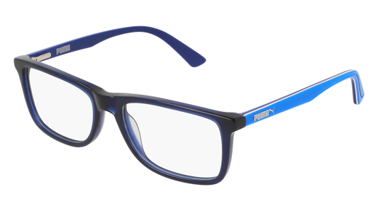 Puma Optical Frame Kid Blue Light Blue Transparent