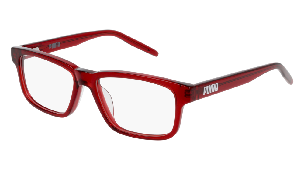 Puma Optical Frame Kid Burgundy Burgundy Transparent