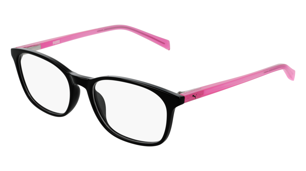 Puma Optical Frame Kid Black Pink Transparent