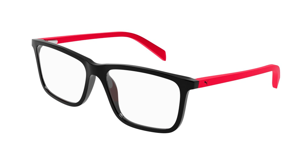 Puma Optical Frame Kid Black Red Transparent