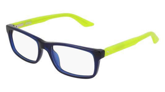 Puma Optical Frame Kid Blue Green Transparent