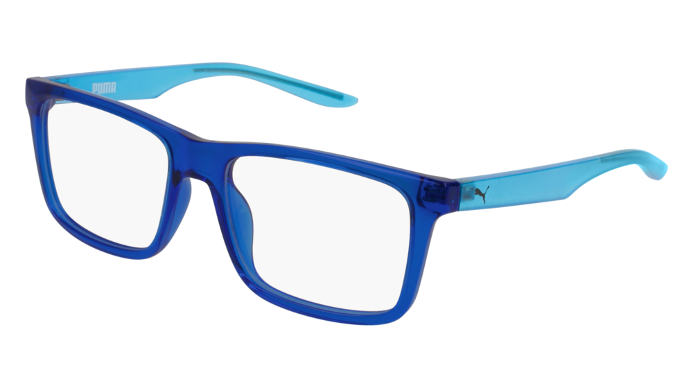 Puma Optical Frame Kid Blue Light Blue Transparent