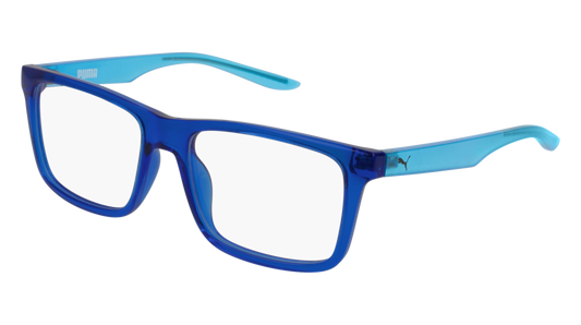 Puma Optical Frame Kid Blue Light Blue Transparent