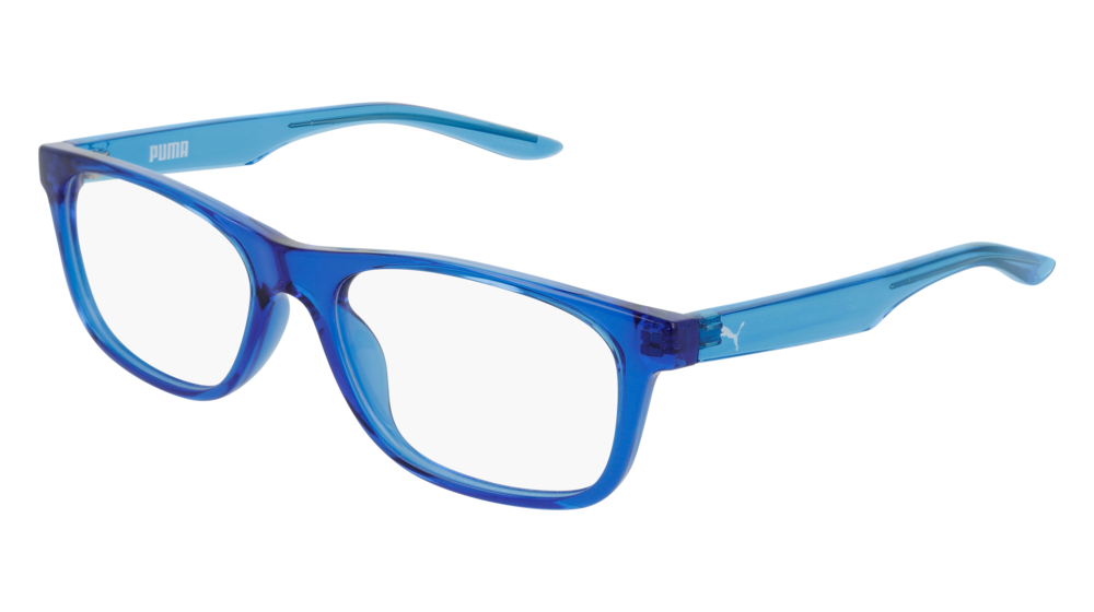 Puma Optical Frame Kid Blue Light Blue Transparent